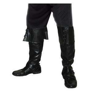 Smiffys Mens Pirate Boot Covers / Black